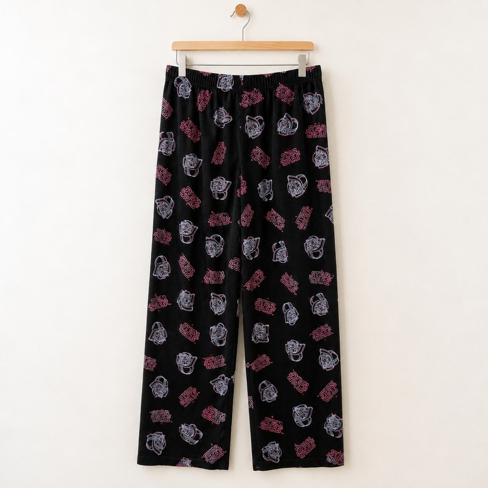 Star Wars Y2K Lounge Pants Mens 2XL Black Novelty Darth Vader Geek Chic